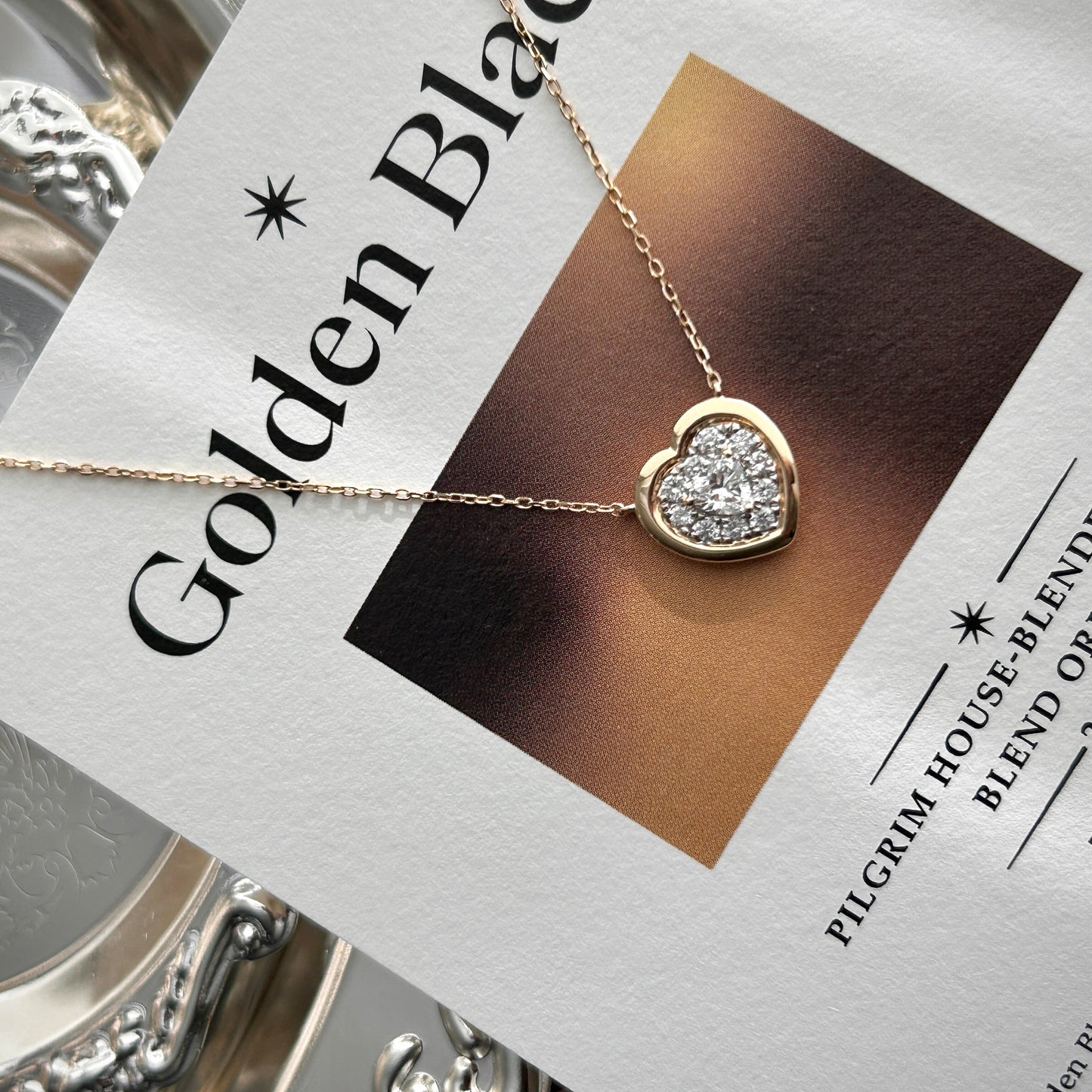 Pavé Heart Diamond Necklace