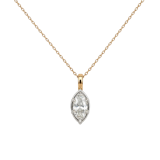 Georgian White Eye Pendant