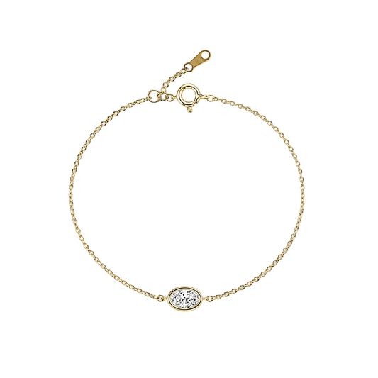 Oval Solitaire Bracelet