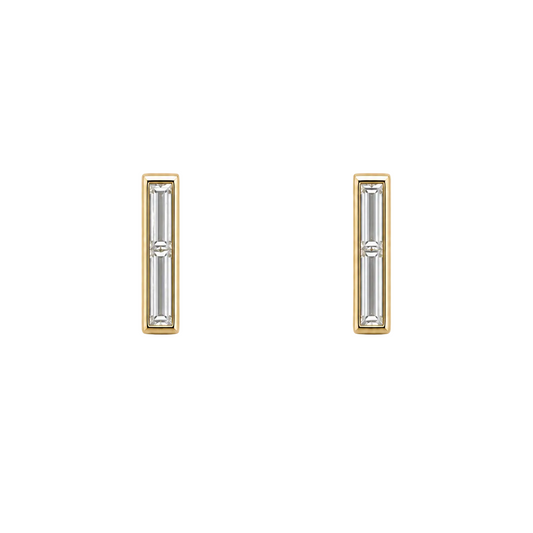 Twin Baguette Studs