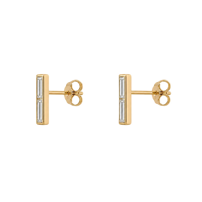 Twin Baguette Studs