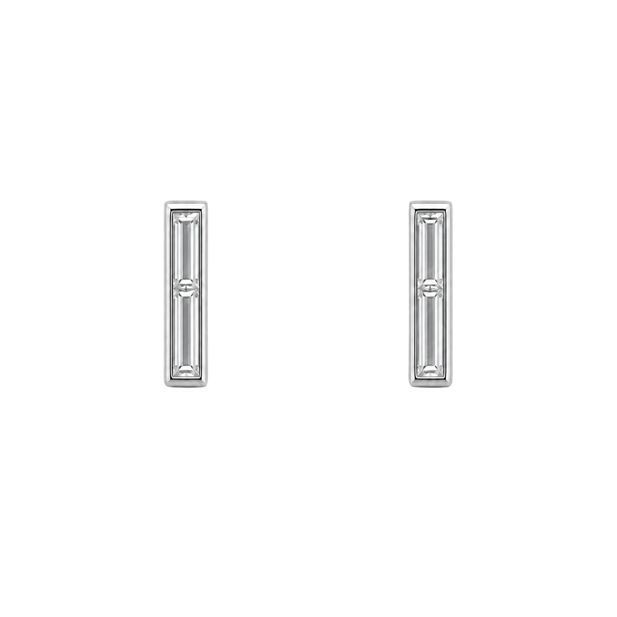 Twin Baguette Studs