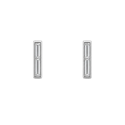 Twin Baguette Studs