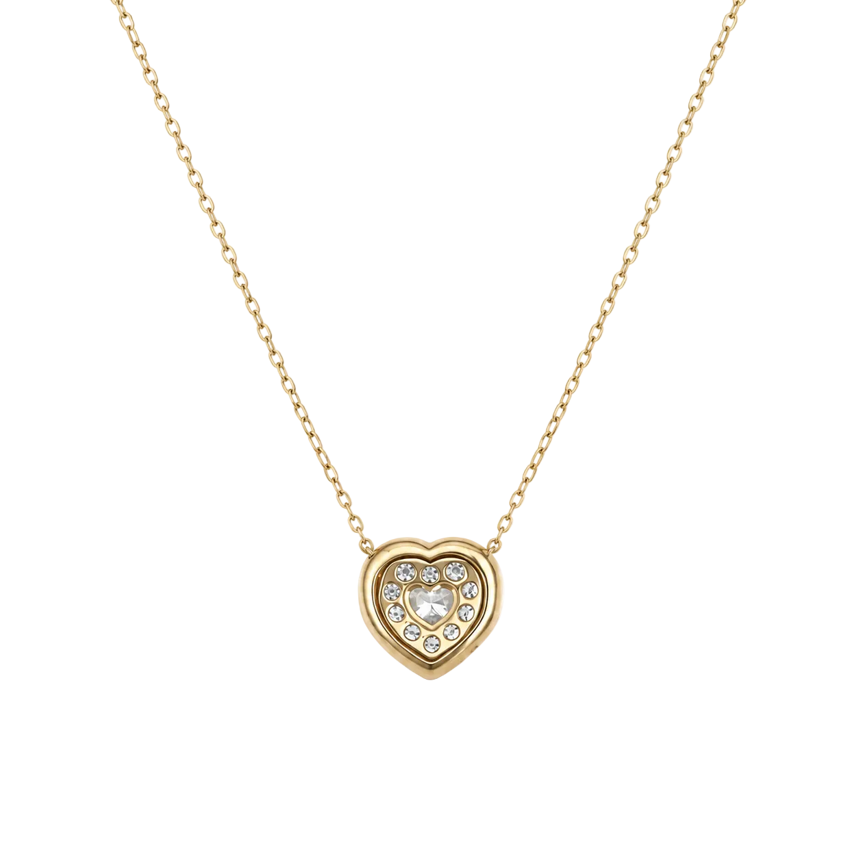 Pavé Heart Diamond Necklace