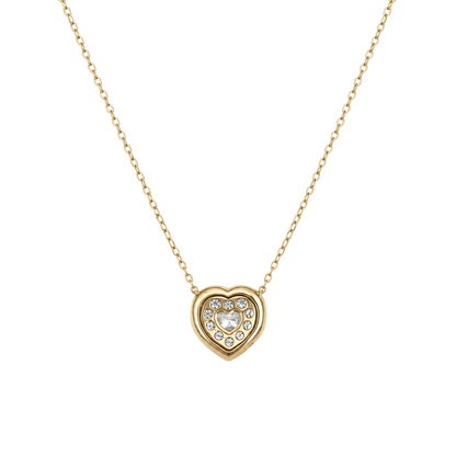 Pavé Heart Diamond Necklace