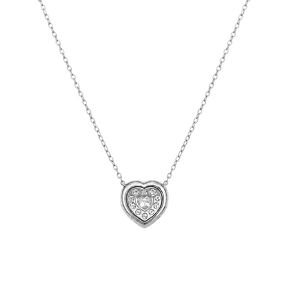 Pavé Heart Diamond Necklace