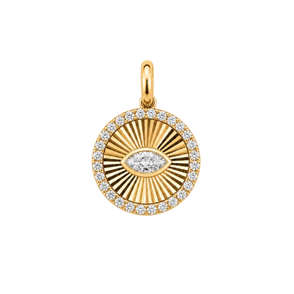 Solarium Eye Guilloché Pendant