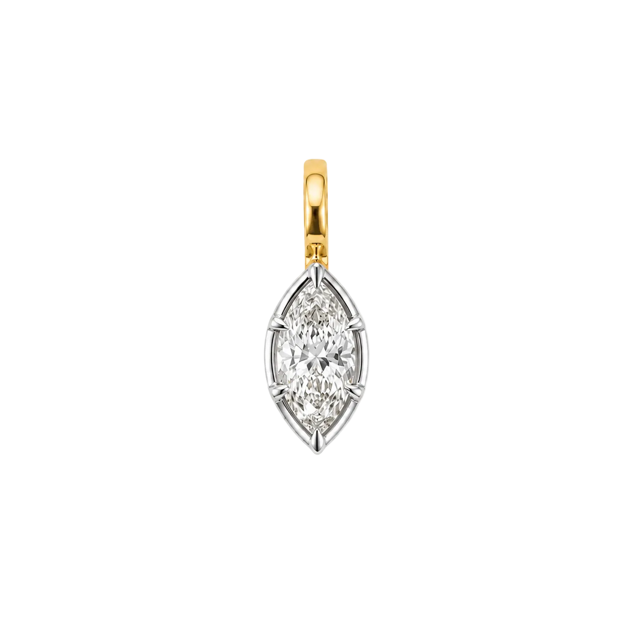 Georgian White Eye Pendant