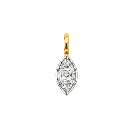 Georgian White Eye Pendant