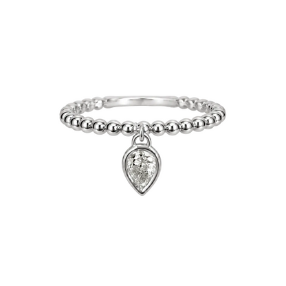 Beaded Teardrop Ring